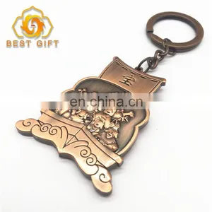 Professional Design Hot Selling Plating Color Metal Keychain thumbnail-1
