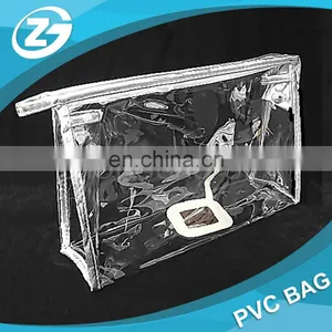 Cheap Zipper Top Waterproof Clear PVC Toiletry Bag thumbnail-1