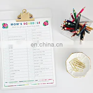 Waterproof Storage Clipboard With Metal Clipboard Clips,clear Acrylic Clipboard of 4x6 5x7 6x9 thumbnail-3