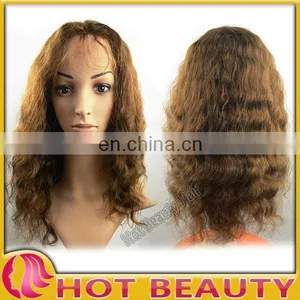 Hot Beauty 12"to32" Remy Indian Human Hair Front Lace Wigs For Black Women thumbnail-1