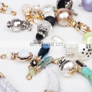 10*12 MM Charm Color Smooth Crystal Ball Pendant Silver Jewelry Accessories for Birthday Gift thumbnail-5