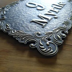 ​Door Number Logo Making Copperplate CNC Making thumbnail-5