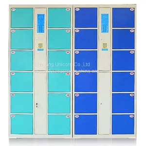 Supermarket Cinema Lockers Electronic Storage Shared Cabinet Staff Fingerprint Card Storage Smart Locker Customization thumbnail-3