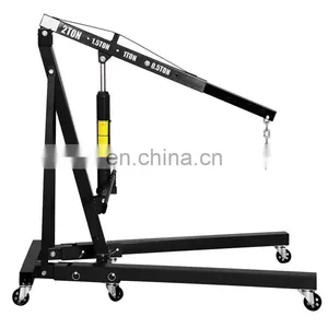 2 TON 4000 lb Shop Crane Lift Folding Engine Hoist thumbnail-1