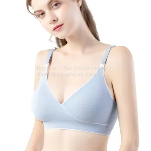 Breastfeeding Underwear, Pregnant Women's Bra, Gathered to Prevent Sagging, Big Breasts, Comfortable Bra During Pregnancy, Buckle Before Feeding and Postpartum thumbnail-2