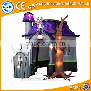 Decorative Halloween Inflatable Haunted House for Sale thumbnail-1