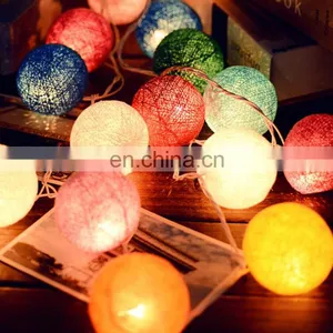 2019 Hot Sale Garden Decorative 20L LED Cotton Ball String Lamps Led Decorative Lights thumbnail-2