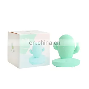 Multicolor Silicone Cactus Lamp Warm White Sensitive Control Portable LED Children Night Light for Baby Adults Bedroom thumbnail-2
