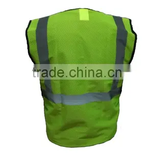 ANSI Class2 High Visibility Fluorescent Mesh Safety Vest thumbnail-2