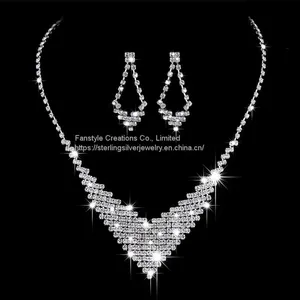 Rhinestone Jewelry for Wedding, Bridal, Party, Pegeant thumbnail-3