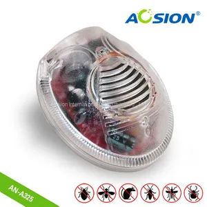 Factory Supply Home Plug In Ultrasonic + Electromagnetic Dust Mite / Bed Bugs / Spider Repeller thumbnail-1