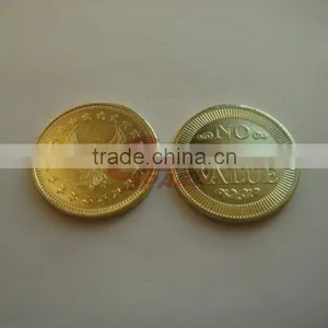 The Most Popular Fast Delivery Blank Silver Color Brass Token thumbnail-5