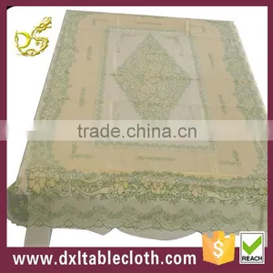 Garden New Decorat Printed PVC Transparent Table Cloth --Green thumbnail-1