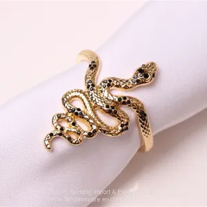 Wholesale High Quality Plated Gold Snake Shaped Napkin Ring thumbnail-2