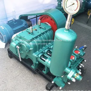 BW150 Three Cylinder Grouting Machine Manufacturer's Stock Cement Slurry Delivery Pump Diesel High-pressure Piston Grouting Machine thumbnail-1