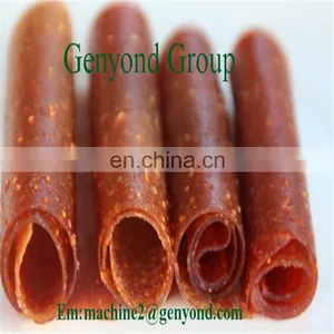 Factory Genyond Full Automatic Fruit Leather Production Line Processing Plant Roll up Scraping Forming Drying Making Machine thumbnail-2