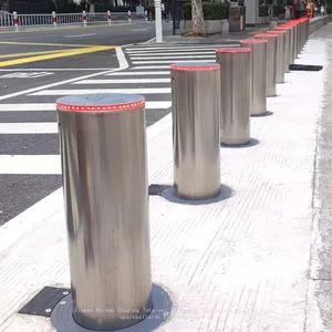 UPARK Good Quality Car Yard Pedestrian Traffic Security Road Bollard Anti-theft Driveway Safety Post Automatic Electric Bollards thumbnail-1