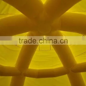 2015 New Arrvail Yellow Gaint Soccer Dome Inflatable Outdoor Tent for Sale thumbnail-4