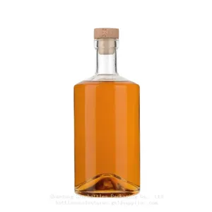 750 Ml Spirit Liquor Glass Bottle for Vodka Rum Brandy Gold Supplier SinoBottles Packaging thumbnail-2