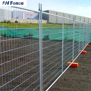 Galvanized Outdoor Portable Metal 6 Feet * 10 Feet Australia Style Base Construction Site Temporary Fence Panel thumbnail-5
