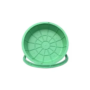 Lubao Composite Material Grass Planting Manhole Cover Manufacturer - Round 700mm Invisible Green Manhole Cover for Sunken Gardens thumbnail-5