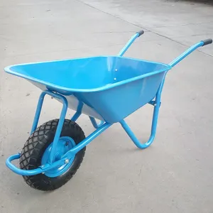 Heavy Duty Steel Tray Wheel Barrow With Deep Tray for Farm Tool Traders Private Label Service for Outdoor Material Moving in Africa thumbnail-5