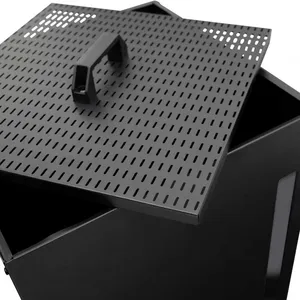 Pellet Container 45 Kg Black Pellet Storage 36 X 36 X 76 Cm thumbnail-4
