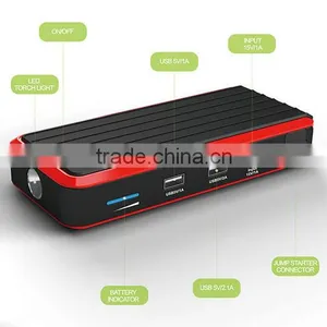 2016 New 12V Car Battery Fast Charge Portable Multi-Function Power Bank Car Jump Starter thumbnail-2
