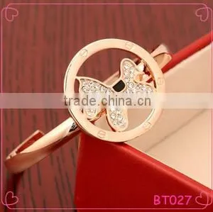 High Quality Lovely Rose Gold Dog Charm Animal Bracelet thumbnail-1