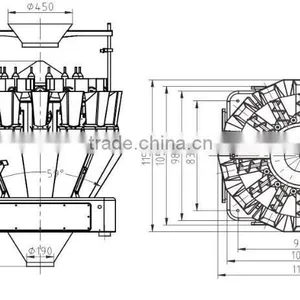 Screw Feeding Multihead Combination Weigher for Chicken Wings,chicken Legs,fish,raw Beef,lobster,shrimp,poultry thumbnail-5