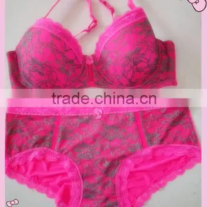Plus Size Lace Bra Set thumbnail-1