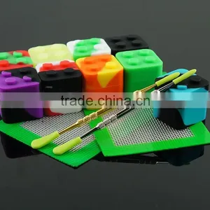 FDA Approved Food Grade Nonstick Silicone Jars Dab Wax Vaporizer Oil Container thumbnail-6