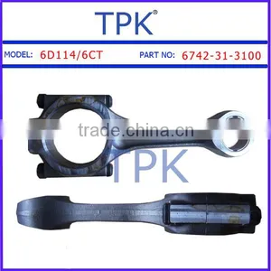 Connecting Rod, Komatsu S6D114 Connecting Rod 6742-31-3100 thumbnail-1