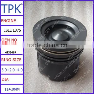 ISLE 6L L375 T375 Engine Repair Parts PISTON KIT 4987914 4936469 thumbnail-1