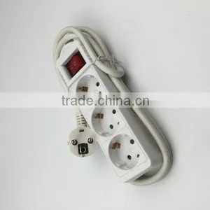 3 Ways EU Type Extension Power Strip thumbnail-1