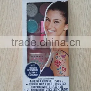 Glitter Body Art Set With Tattoos thumbnail-1