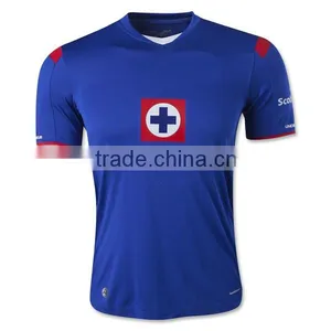 Blue 3d Printer Blank Soccer Jersey Football t Shirt Sportswear thumbnail-1