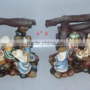 Polyresin Baby Nativity Set,6"H thumbnail-1