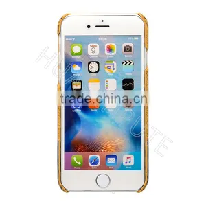 Perfect Stitching Real Wooden and PU Cellular Phone Cover Back Cover Case For Apple IPhone 6s Quality Choice thumbnail-6
