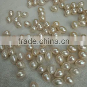 Chinese White Freshwater Pearl Powder Strand thumbnail-3