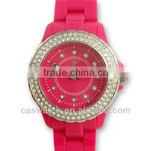 2013 Fashion PVC Case and Band Watch, Plastic Ladies Watch thumbnail-1