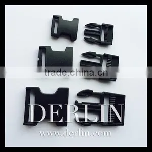 Black Separable Fastener Clip Plastic Belt Buckle thumbnail-1