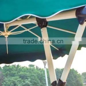 Large Windproof Green Red Beige Round Square Bali Tilt Mechanism Customized Outdoor Patio Garden Beach Umbrella With Marble Base Quality Choice thumbnail-5