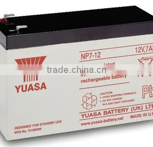 Valve Rechargeable Motorcycke YUASA Battery 12V7AH (NP7-12) thumbnail-1