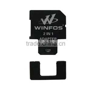 High Quality USB MicroSD Card Trio 3 in 1 Adapter Reader thumbnail-2