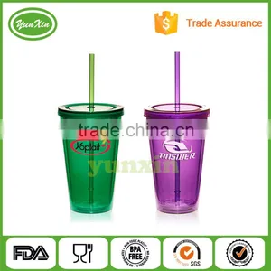 16OZ BPA Free Double Wall Plastic Tumbler Cup thumbnail-2