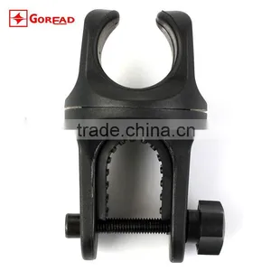 Small U Type 360 Degree Plastic Easy Install Black Bike Handlebar Clamp thumbnail-1