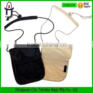 Neck Stash Pouch Travel Holder Passport Id Wallet Nylon Neck Wallet thumbnail-1