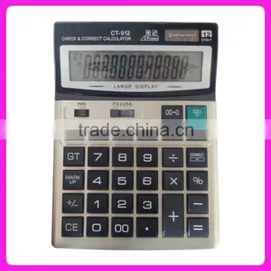 Big Size 112 Steps Check Correct Desktop Calculator CT-912 thumbnail-1