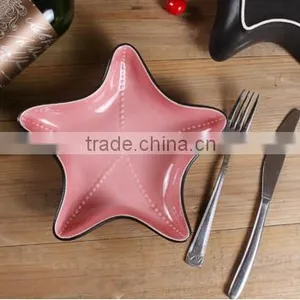 Lovely Fashion Candy Colors Sea Star Glaze Ceramic Bowl #we6 thumbnail-4